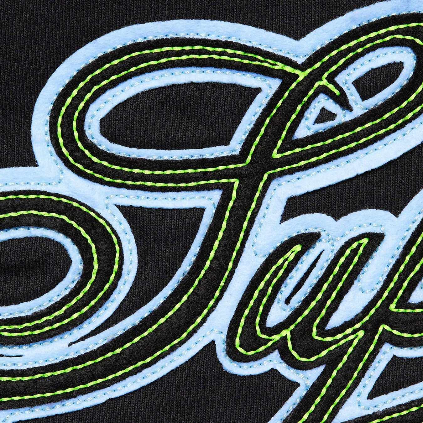 Paneled Script Hooded Sweatshirt view 8